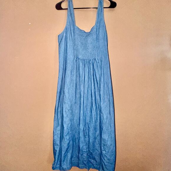 Old Navy Women's Denim Sleeveless Maxi Dress Blue - Size XL - Picture 7 of 9